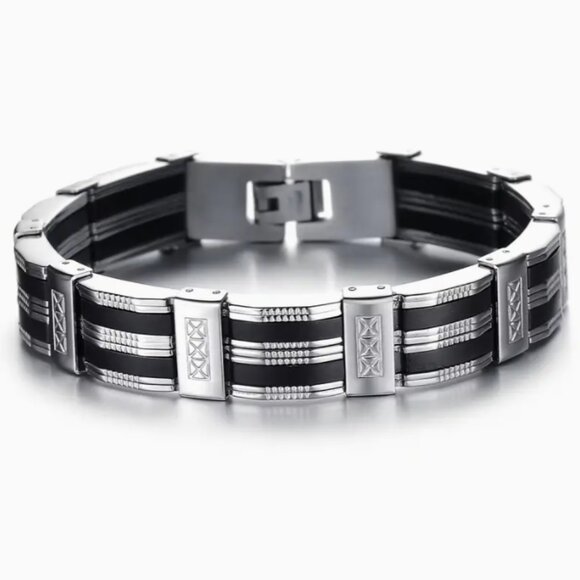 Other - Stylish Men's Bracelet  Premium 304 Stainless Steel Large Men's Fashionable